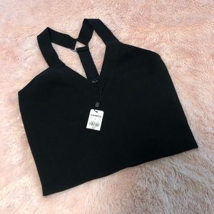 Size S Black Express Crop Top